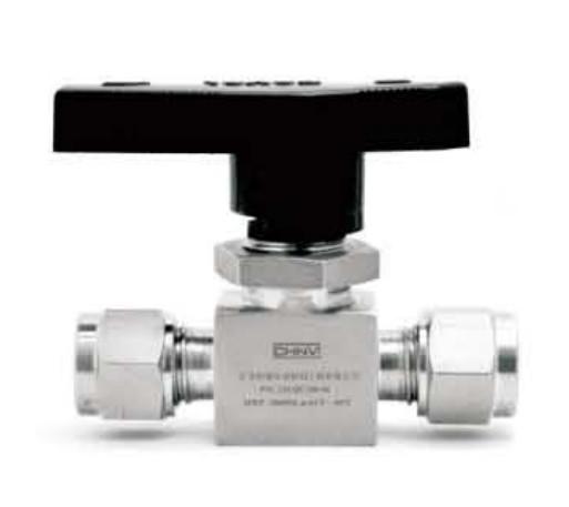 Válvula de bola de aço inoxidável do instrumento, válvula de controle eletrônica do fluxo para CHNV