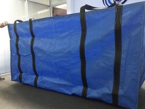 3 Yards Blue Waste Skip Bags For Office Space Junk Construction Waste