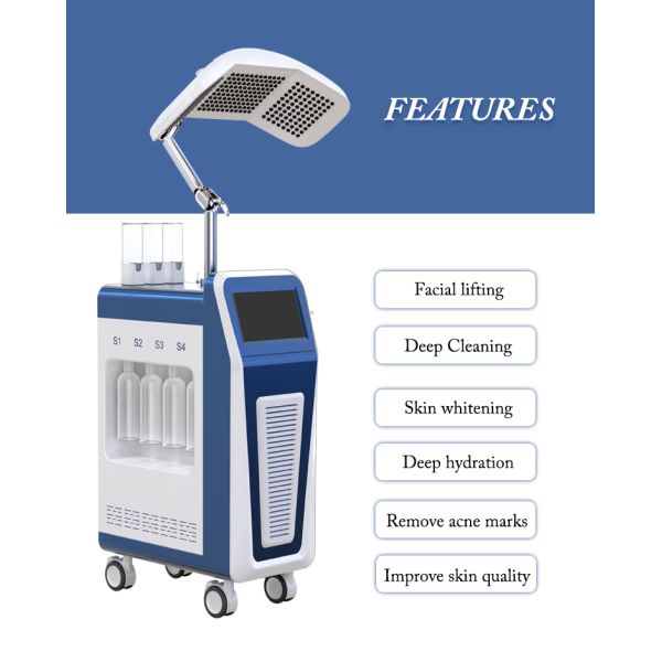 800W 240V Beauty Therapy Machine 9 In 1 Micro Dermabrasion Facial Deep Cleaning