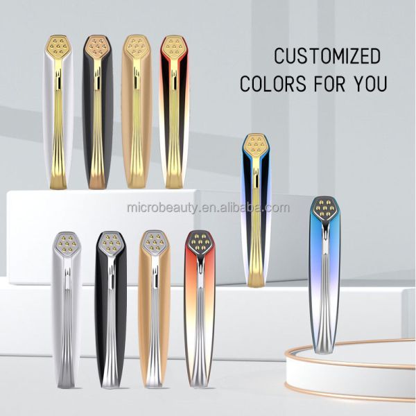 Home Eye Lift Wand Wrinkle Remove EMS Radio Frequency Red Light Therapy Eye Massage Wand