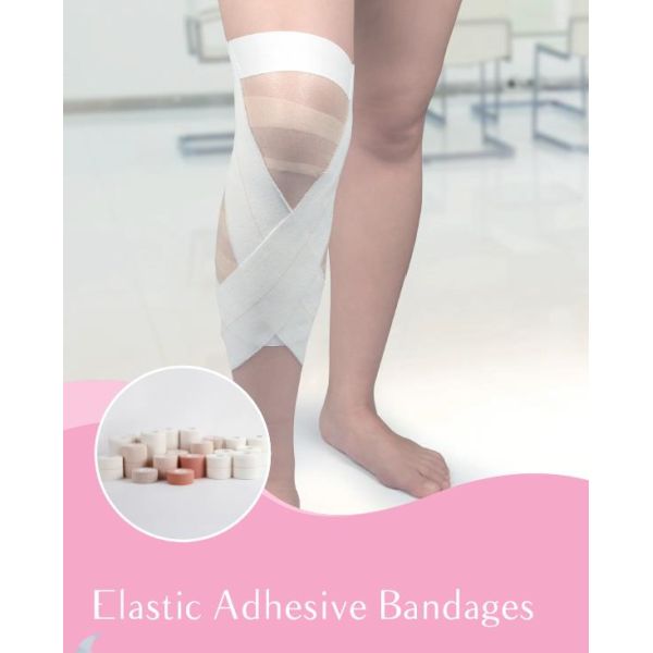 Cotton Medical waterproof Elastic adhesive bandage tape 10cm