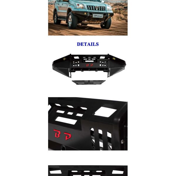 4x4 Off Road Bumpers LC120-A10L-H110 Jl Steel Bumper Bull Bar For TOYOTA