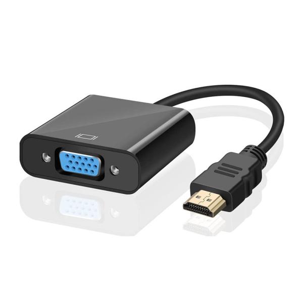 Conversor HDMI para VGA com Áudio 1080p Alimentado por USB