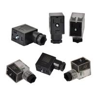 3 Pin 4 Pin Solenoid Valve Connector uma tomada elétrica fêmea masculina do código de B D
