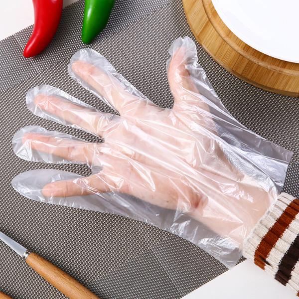 Disposable Clear Plastic Food Grade Gloves For Cooking Food Handling BBQ Cleaning