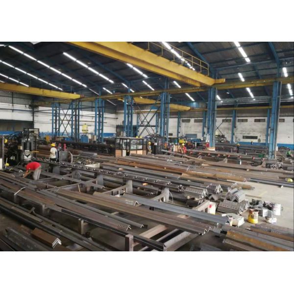With Marking Cutting Function Cnc Angle Punching Machine Line For Power Communication Tower