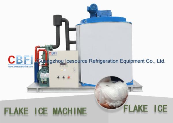 25 Hp Semi Hermetic Compressor Flake Ice Machine -5℃ ice temp 5 ton / day