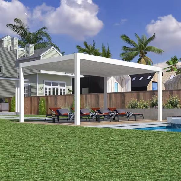 Low Maintenance Aluminium Pergola Outdoor Protect Plants And Beautify Your Garden With A Green Roof