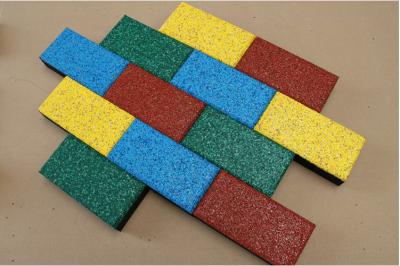50*50cm Rubber Sports Flooring Thickness15-40mm Weight 3.6kg-8.4kg