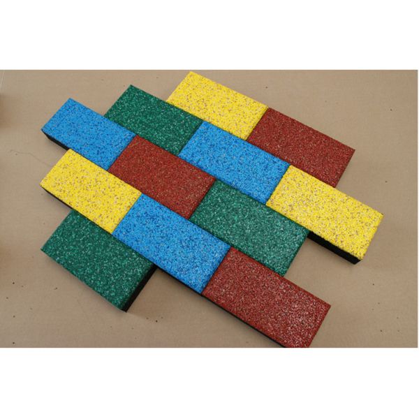 50*50cm Rubber Sports Flooring Thickness15-40mm Weight 3.6kg-8.4kg