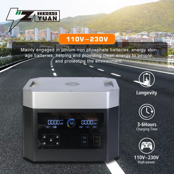 Central elétrica de energias solares portátil pura da bateria 2000W da onda de seno da fábrica do OEM