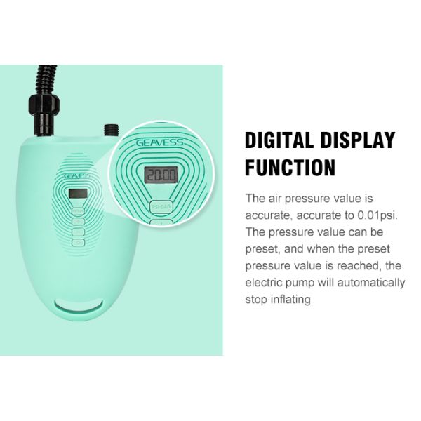 Portable Electric Air Pump for Marine Inflatables Green Lakes Rivers Occasion Powerful
