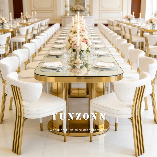 Beautiful Chair Fashion Design Grand Luxury Wedding Chairs Hotel Golden Stainless Steel Metal Dinner Dining Chair