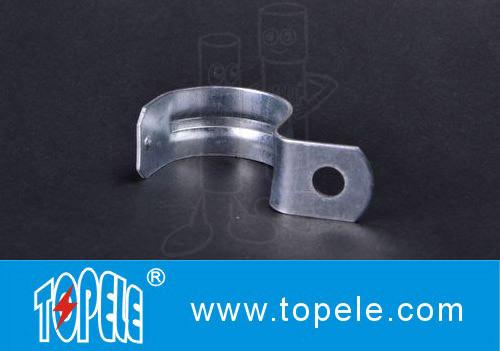 Zinc Plated Steel EMT Conduit And Fittings With One-hole Clip / EMT Conduit Strap