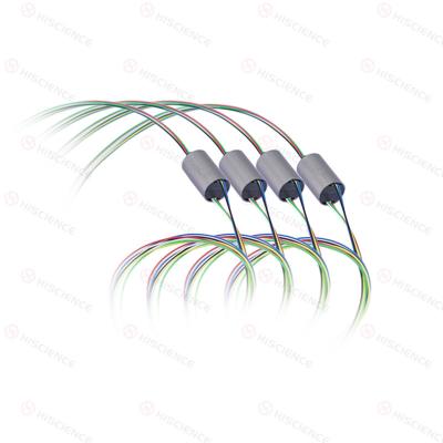 Durable 12 Circuits Wire Slip Ring Capsule For Antenna System
