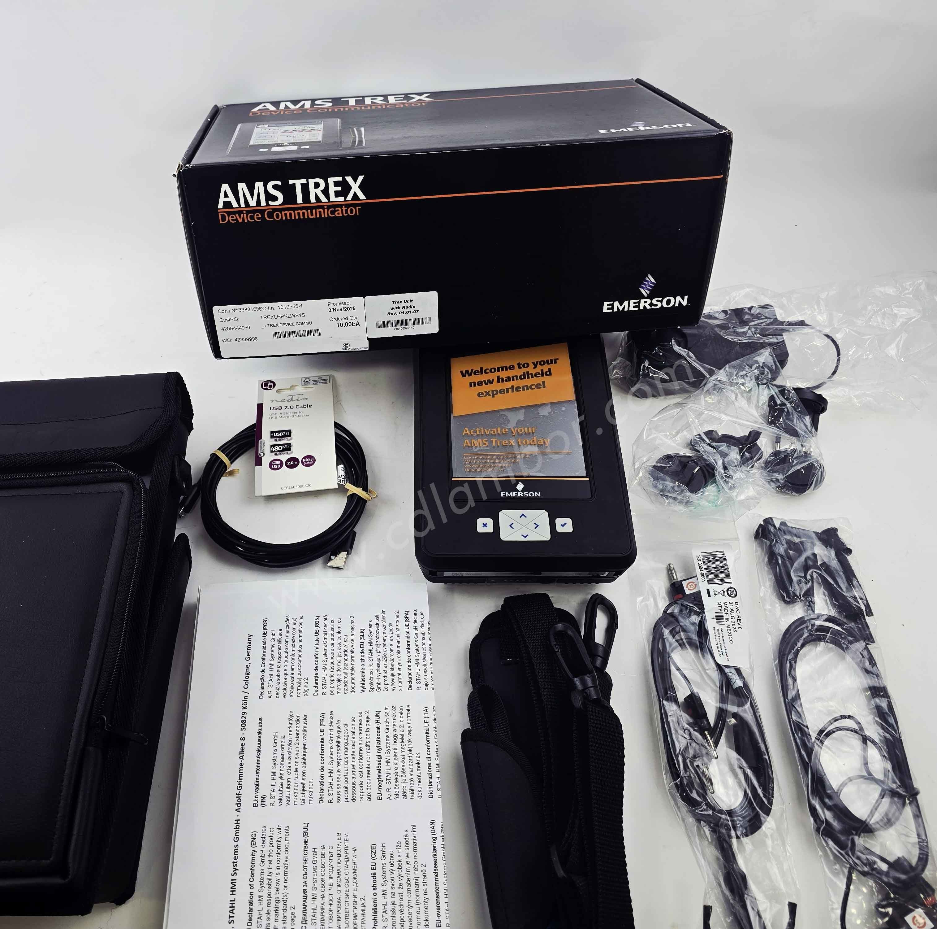 Emerson AMS TREX Portable Handheld Communicator for Field Diagnostics and HART Compatible Devices