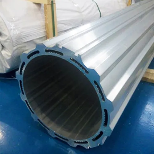 Extruded 6063 Aluminum Motor Enclosure Extrusion Casing Water Cooled