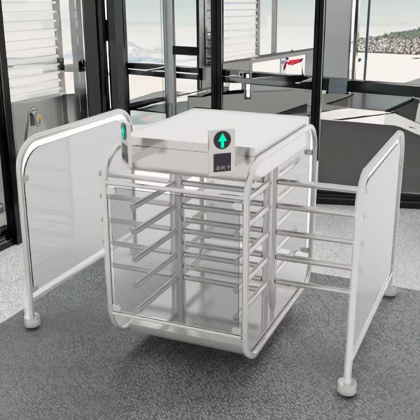 0.5s Fast Passage 304 Stainless Steel Half Height Turnstile with 30 Persons/min Flow Rate for Access Control