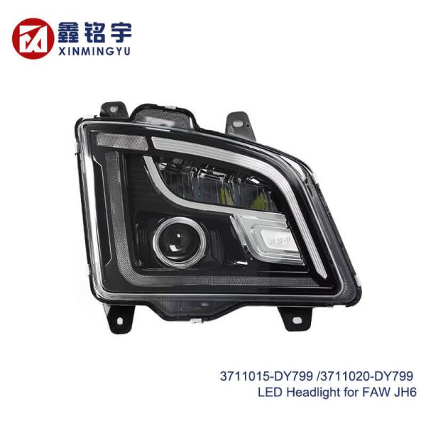 FAW JH6 Truck LED Headlights High Beam Dual Lens Replacement 3711015-DY799 3711020-DY799