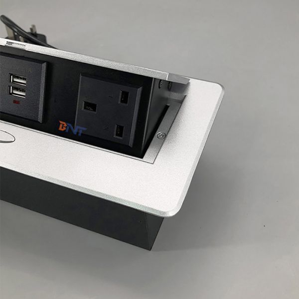 Table Mounted Dual Usb Charger Media Hidden Pop Up Socket