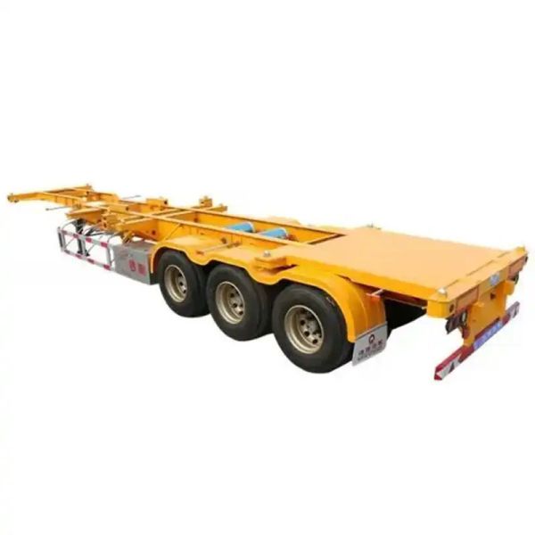 Tractor Trailers Container Chassis Skeleton Truck Semi Trailer with Tread 1820mm