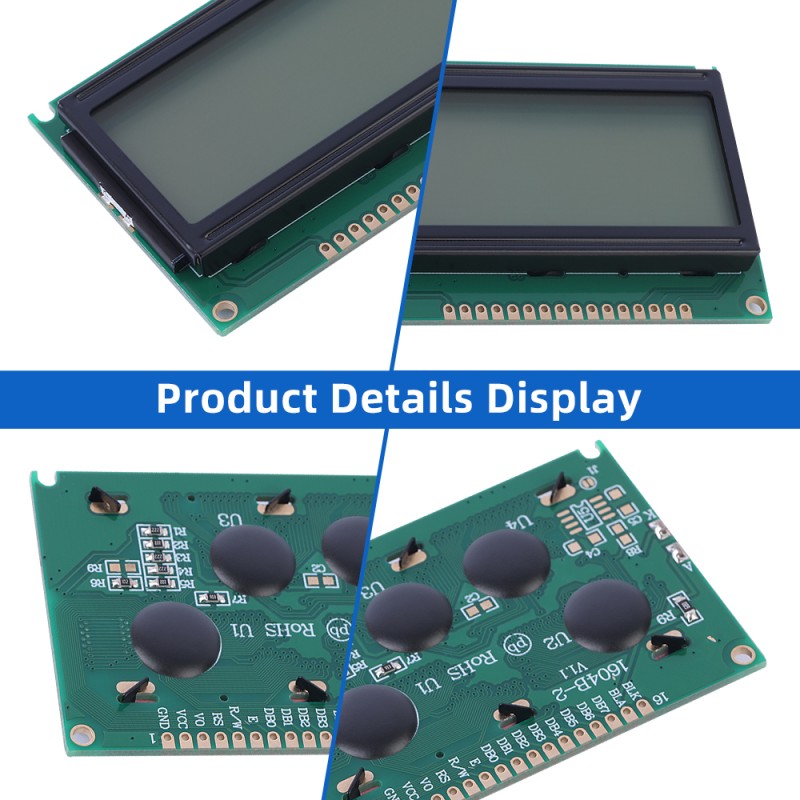 Cyrillic Gray Film 1604B-2 Character Display Screen 04*16 ST7066U LCD Module Support Customization