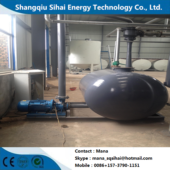 Standard Waste Sludge Oil Recycling to Diesel Distillation Plant 24hours Output 9-13.5tons Diesel