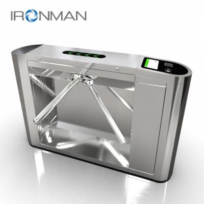 Dual Core Tripod Access Control System , Waist Height Turnstile Rainproof Bridge Type