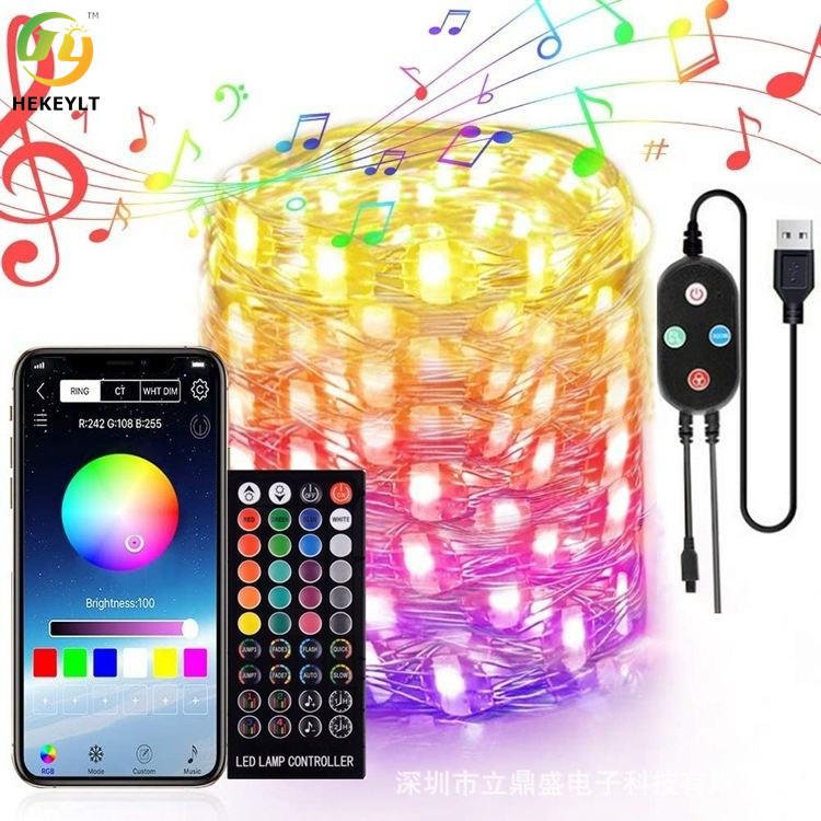 Света СИД светов феи строки RGB на открытом воздухе водоустойчивые изменяя веревочку для рождества