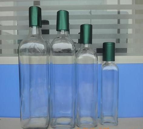 Standard 250ml 500ml 750ml 1L Square Olive Oil Glass Bottle