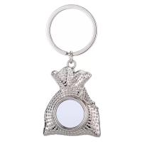 Porte-clés personnalisés avec logo, bricolage créatif, sublimation, cadeau, pendentif de sac, porte-clés, transfert de chaleur, métal vierge, rond, porte-clés photo