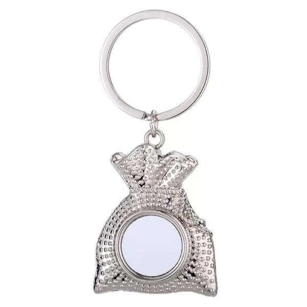 DIY Metal Heat Transfer Bag Key Chain Pendant  For Sublimation Photos Printing