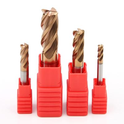 AlTiSiN Coating Cnc End Mill Deep Groove Corner Radius Cutter End Mill