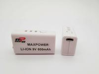 la vie de cycles du CEI 500 des batteries rechargeables UN38.3 MSDS d'ion de lithium de 9V 550mAh USB