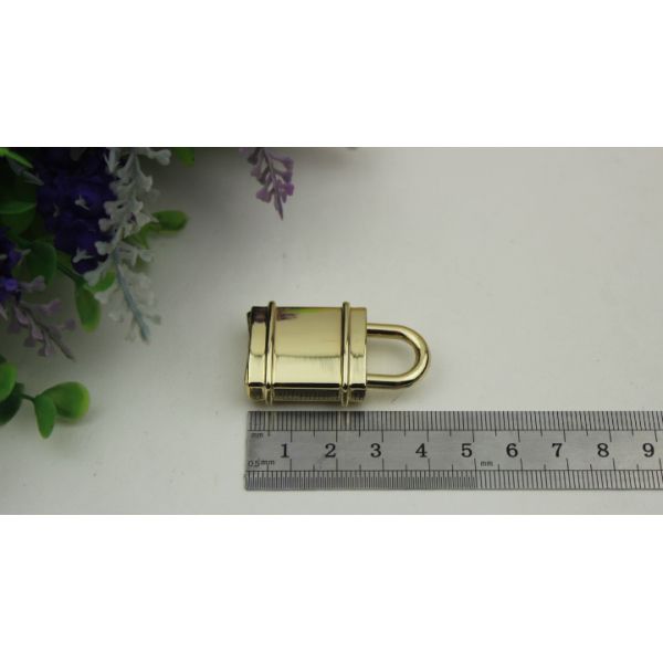 Hot Sale Fake Decorative Gold Metal Handbag Lock Without Keys