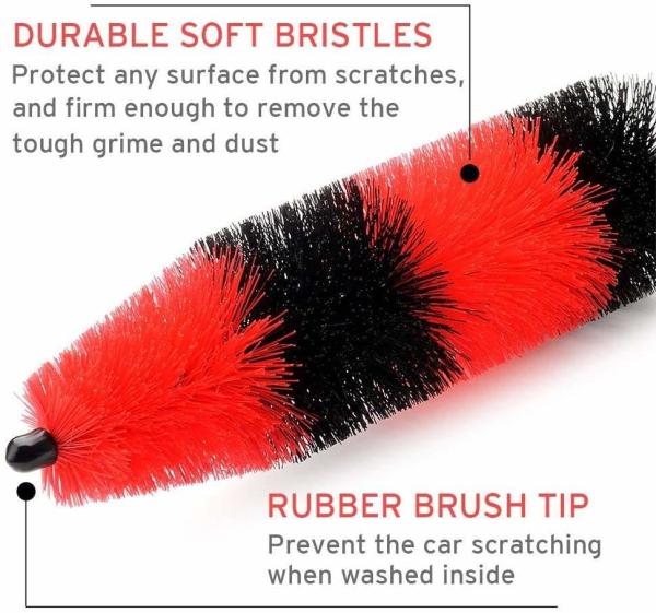 12PCS Auto Car Detailing Brush Vent Cleaner Tool Kit For Tire Dashboard Interior Exterior