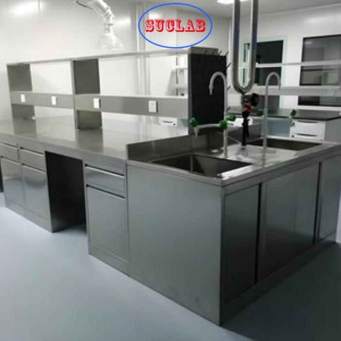 Pehnolic Resin Worktop Stainless Steel Lab Benches Laboratory Cabinet Stainless Steel Durable and Easy to Clean for Scientific Research