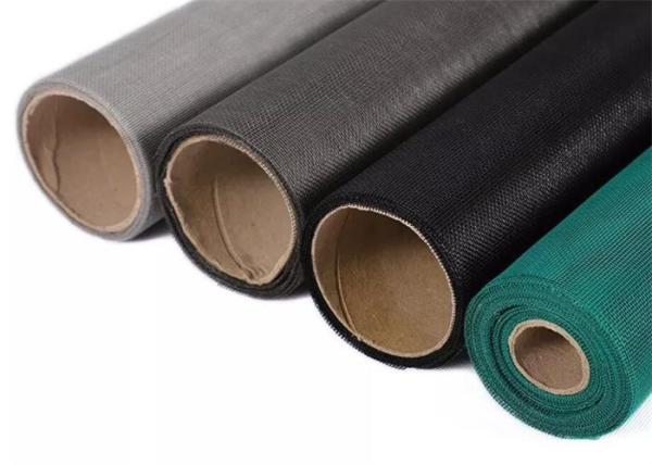 PVC Coated 18 X 16 Mesh Black Fiberglass Fly Screen Wire Mesh Anti Insect 115g