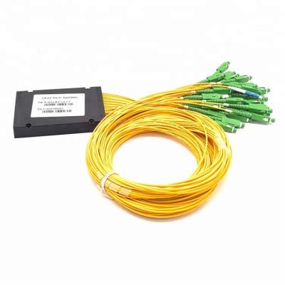 FTTB FTTH 1x32 Fiber Optic PLC Splitter ABS Box Type With SCAPC Connector