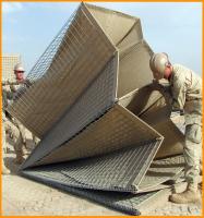 1.37*1.06*10m Barricada Militar Hesco Barreiras Sacos de areia galvanizados Mil 10