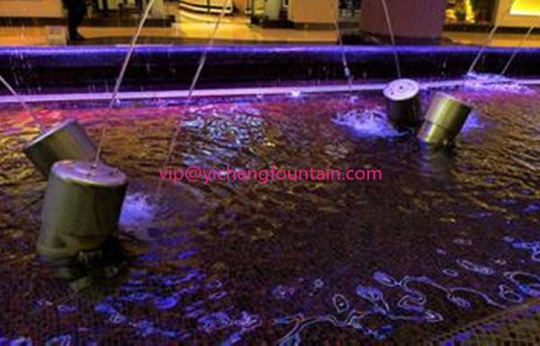 Fully AISI304 Material Laminar Fountain Jet With LED RGB Light 3W 6W 9W Submersible Type Spray Parabola
