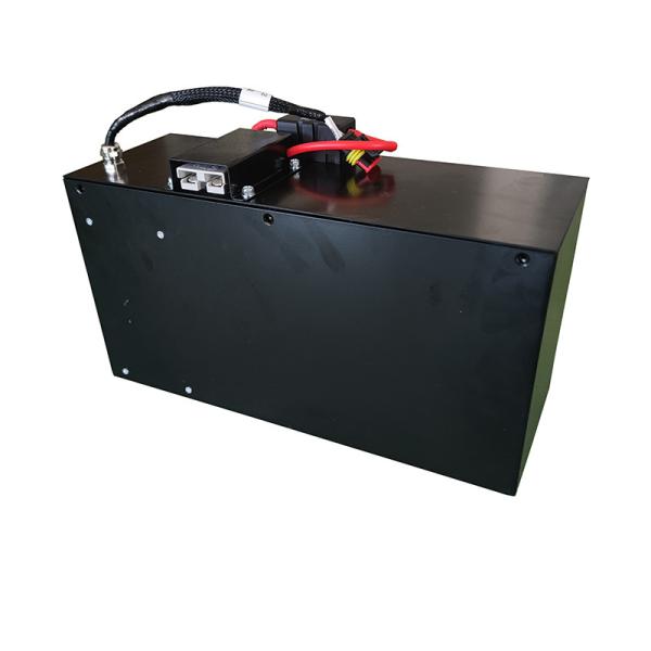 Black Lithium Lift Truck Battery Environmentally Friendly Deep Cycle Lithium Battery