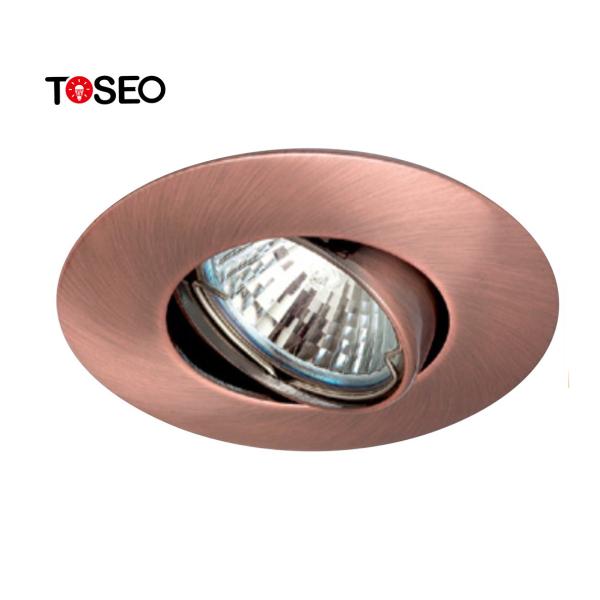 Downlights Recessed fixo dourado 70mm cortou a garantia de 2 anos