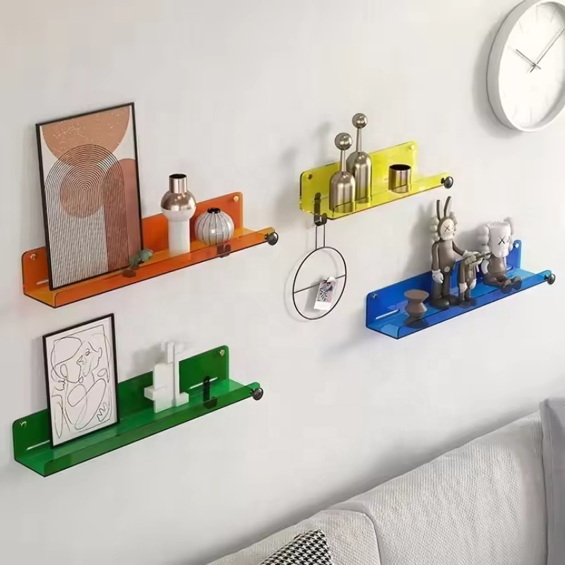 Custom Single-Tier Acrylic Display Rack for Kitchen Bathroom Partition Living