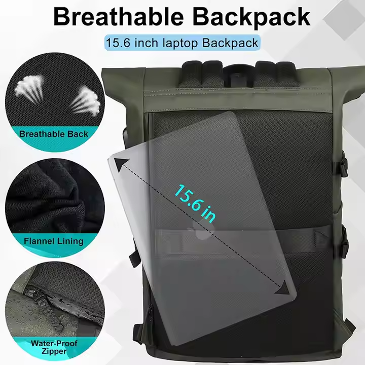 Professional Laptop Backpack for MacBook Business Backpack Detachable Handle Waterproof Nylon Wholesale OEM/ODM/Private Label