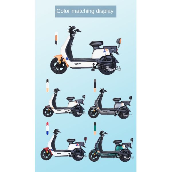 60V Herd Rear Hub Motor Single Speed Race Bike with 14*2.5 Tubeless Tire Size and Steel Frame