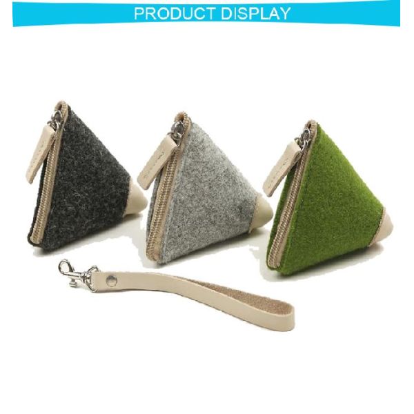 Cute Girls Fabric Shopping Bags Wool Felt Mini Material Custom Wallet