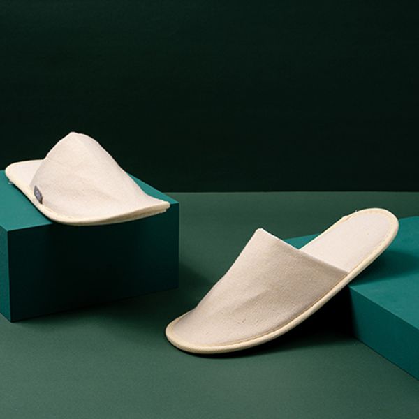 Customized Eco Friendly Hotel Toiletries Linen Disposable House Hotel Slippers