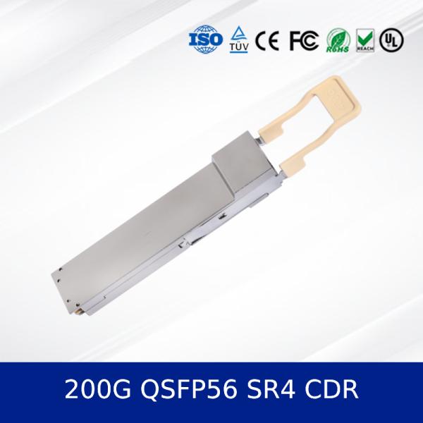 200G QSFP56 SR4 CDR módulo de transceptor óptico 100m en Om4 / 70m en Om3 Fibra de alto rendimiento de interconexión de computación para centros de datos