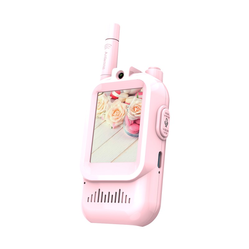Portable Children Walkie Talkie for Kids 2 Pack in Set with 2 Inch Screen Video Intercom Photo Game Music As Christmas Gifts